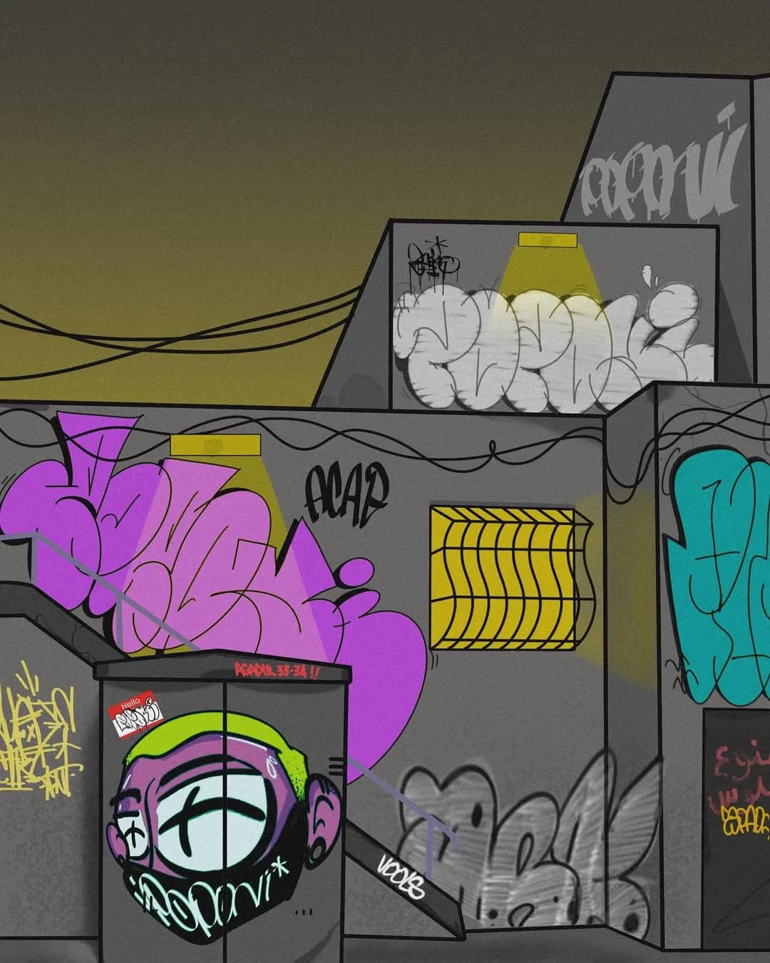 Morocco Street Art Print – Agadir Graffiti | POPONI